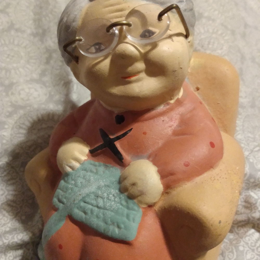 Vintage Grandmother Piggy Bank